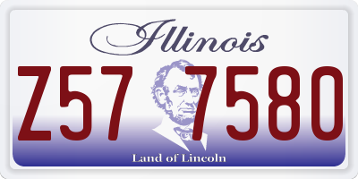 IL license plate Z577580