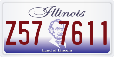 IL license plate Z577611