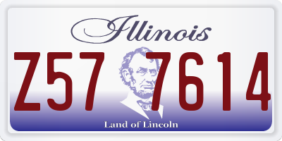 IL license plate Z577614