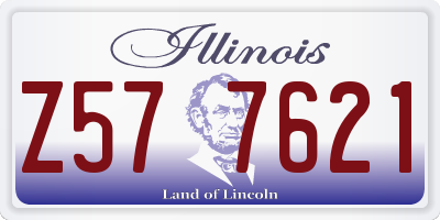 IL license plate Z577621