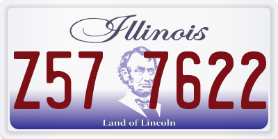 IL license plate Z577622