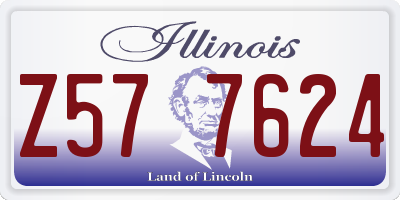IL license plate Z577624