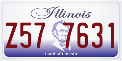 IL license plate Z577631