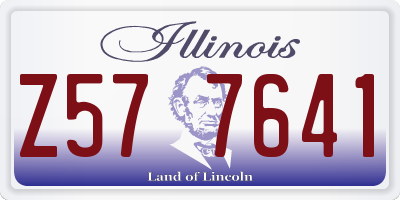 IL license plate Z577641