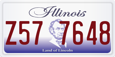 IL license plate Z577648