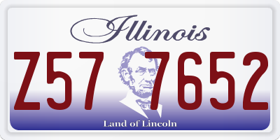 IL license plate Z577652