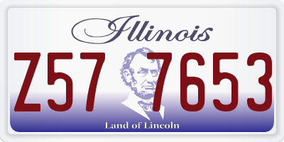 IL license plate Z577653