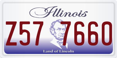 IL license plate Z577660