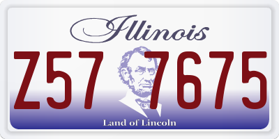 IL license plate Z577675