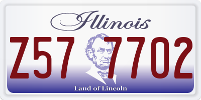 IL license plate Z577702