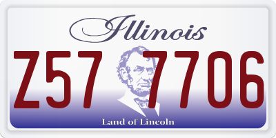 IL license plate Z577706