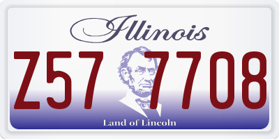 IL license plate Z577708