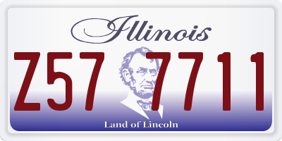 IL license plate Z577711