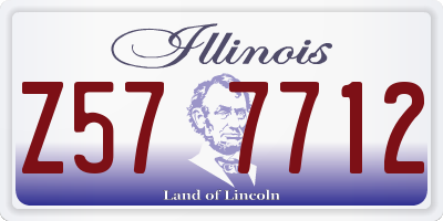 IL license plate Z577712