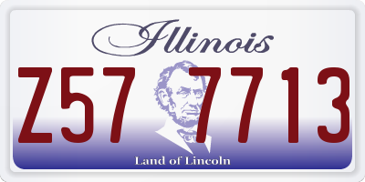 IL license plate Z577713