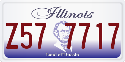 IL license plate Z577717