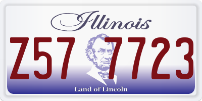 IL license plate Z577723