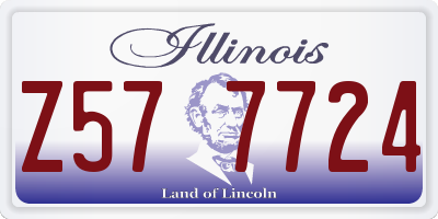 IL license plate Z577724