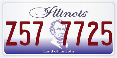 IL license plate Z577725