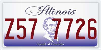 IL license plate Z577726