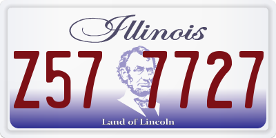 IL license plate Z577727