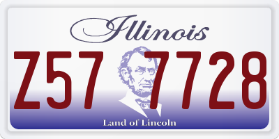 IL license plate Z577728