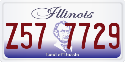 IL license plate Z577729