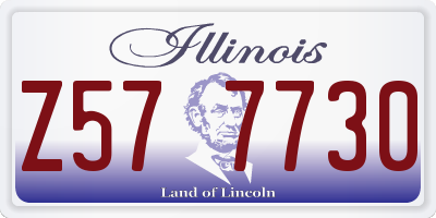 IL license plate Z577730