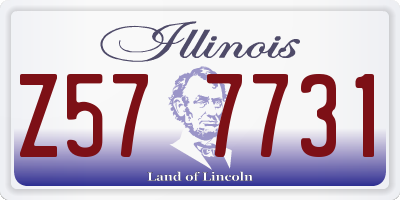 IL license plate Z577731