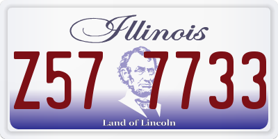 IL license plate Z577733
