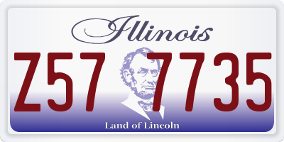IL license plate Z577735
