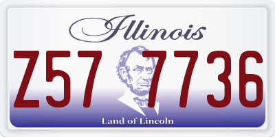 IL license plate Z577736