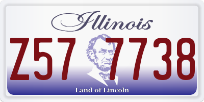 IL license plate Z577738