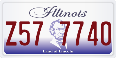 IL license plate Z577740