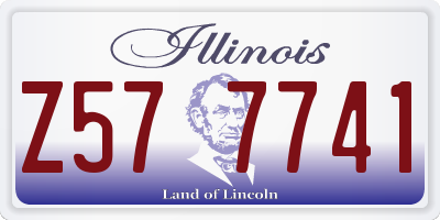 IL license plate Z577741