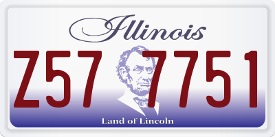 IL license plate Z577751