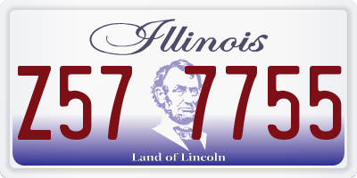 IL license plate Z577755