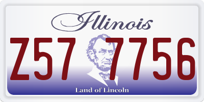 IL license plate Z577756