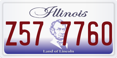 IL license plate Z577760