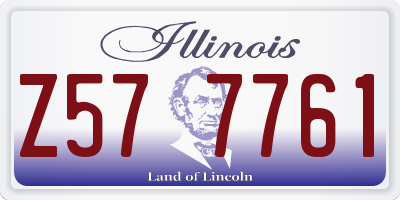 IL license plate Z577761