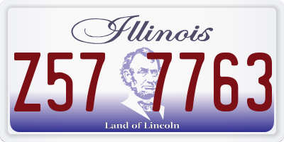 IL license plate Z577763