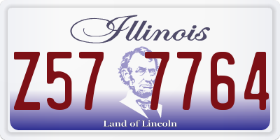 IL license plate Z577764