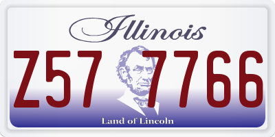 IL license plate Z577766