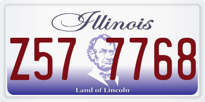 IL license plate Z577768