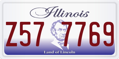 IL license plate Z577769