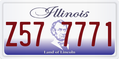 IL license plate Z577771