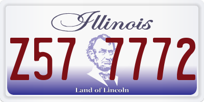 IL license plate Z577772