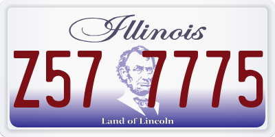 IL license plate Z577775