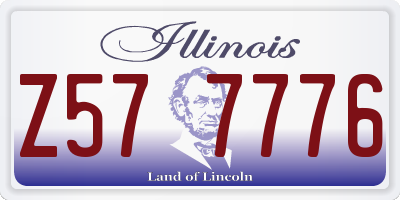 IL license plate Z577776