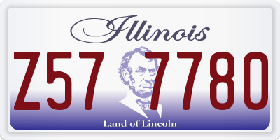 IL license plate Z577780